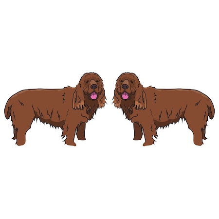 Signmission Sussex Spaniel Dog Decal, Dog Lover Decor Vinyl Sticker D-24-Sussex Spaniel